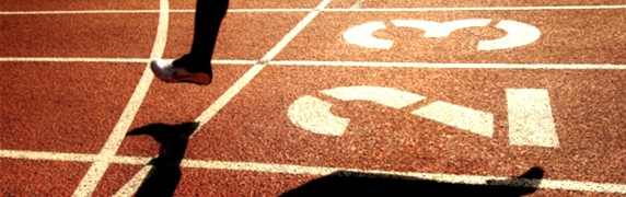 crossing the finish line