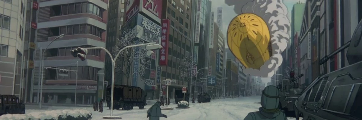 screen capture of Patlabor 2 [Kidô Keisatsu Patorebâ: The Movie 2]