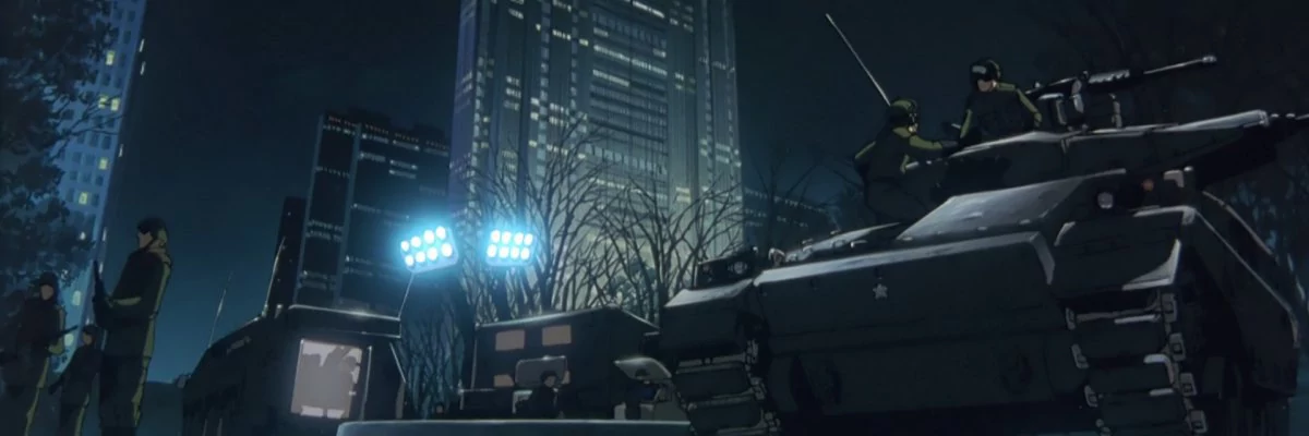 screen capture of Patlabor 2 [Kidô Keisatsu Patorebâ: The Movie 2]