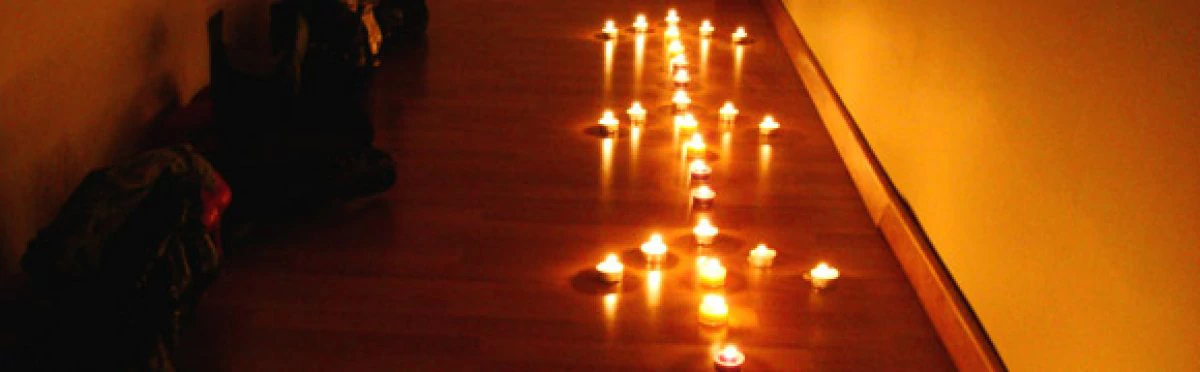 candles showing the way