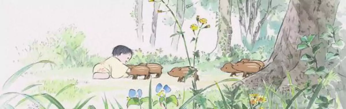 screen capture of The Tale of Princess Kaguya