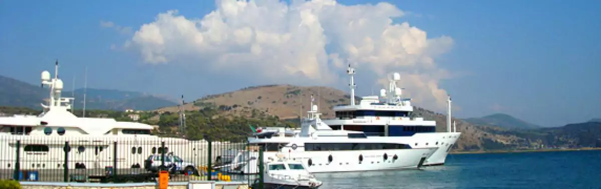 couple of awesome yachts in the capitol of Kefalonia